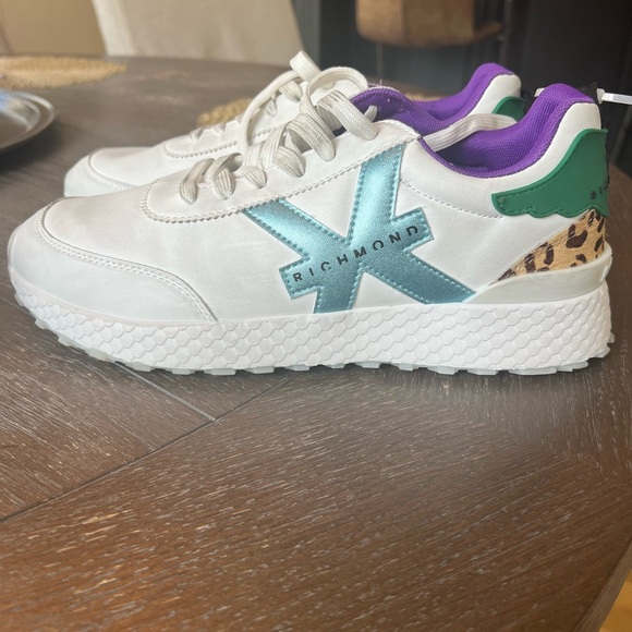 JOHN RICHMOND
Colorblock Sneaker In White/celeste/green size 42 - Picture 1 of 5